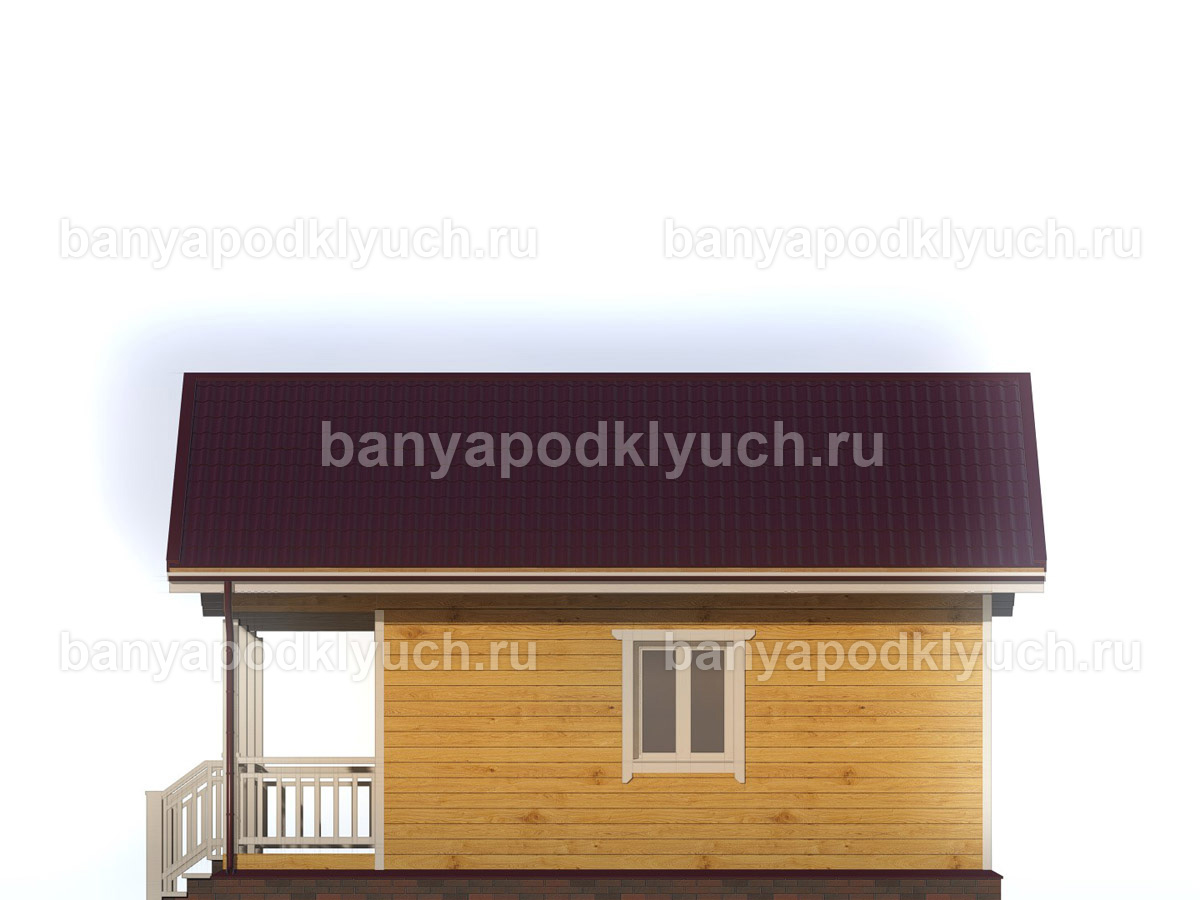 Баня из бруса 7.5x6 м Баня из бруса 7.5x6 м