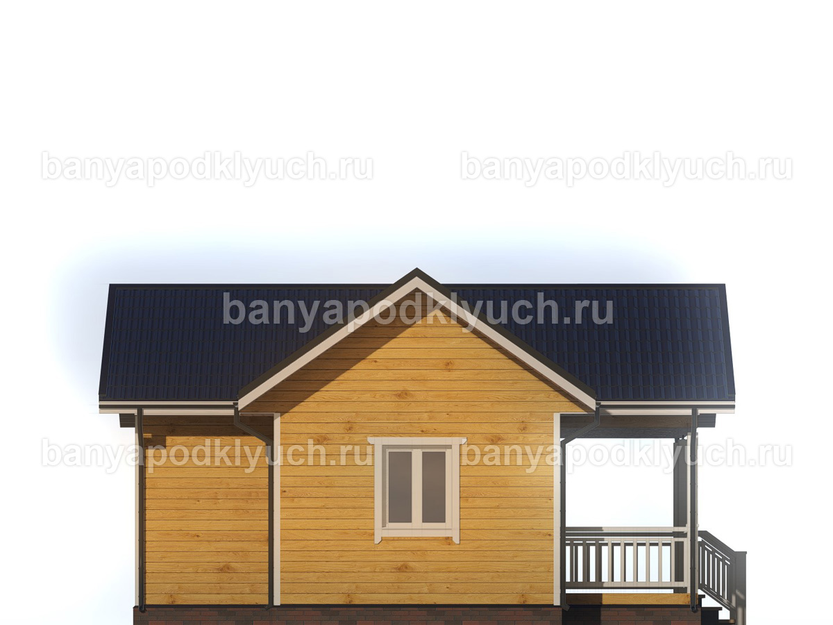 Баня из бруса 8x6 м Баня из бруса 8x6 м