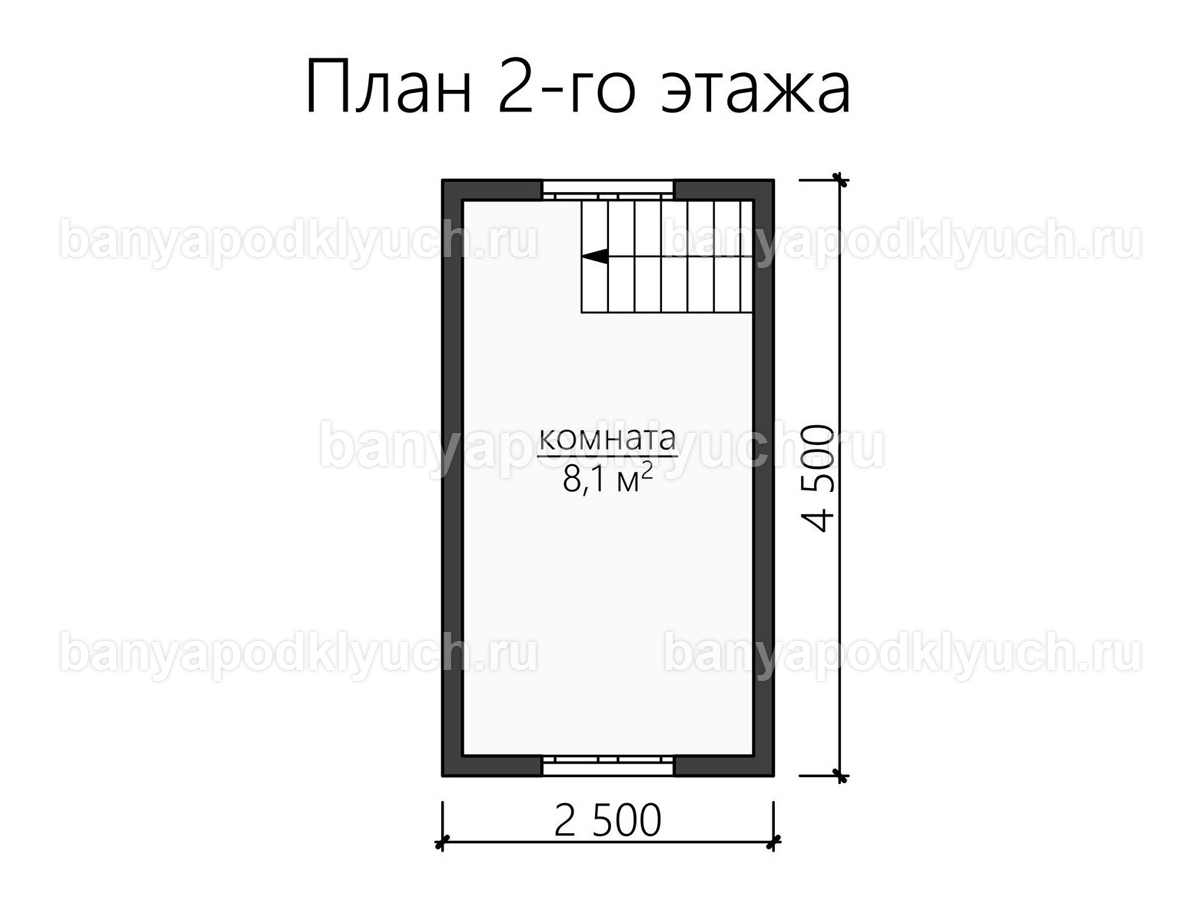 Баня из бруса 7.5x4.5 м Баня из бруса 7.5x4.5 м