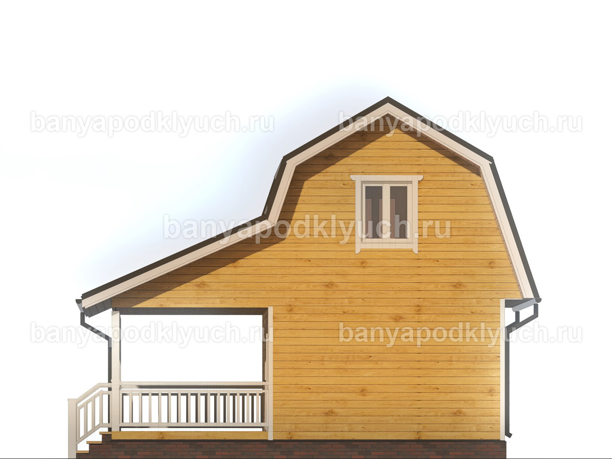 Баня из бруса 7.5x4.5 м Баня из бруса 7.5x4.5 м