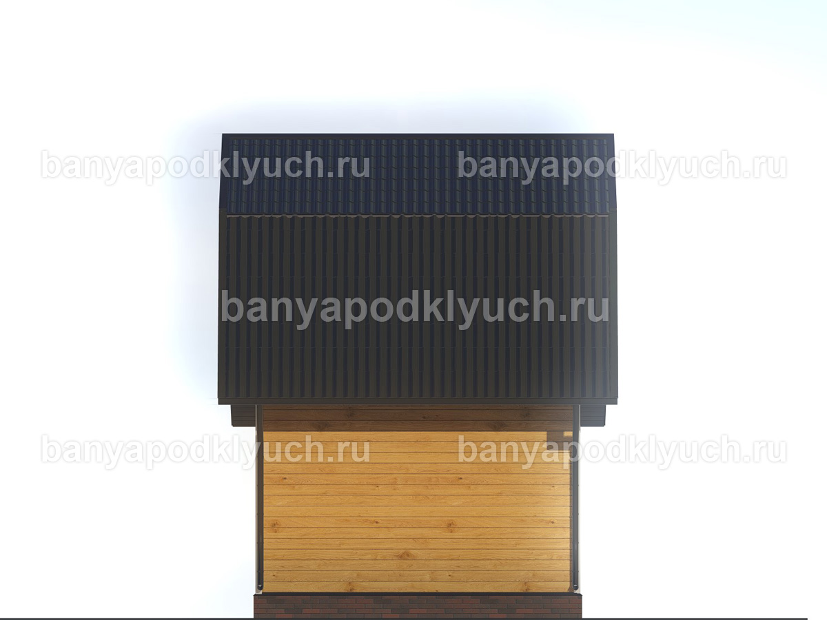 Баня из бруса 7.5x4.5 м Баня из бруса 7.5x4.5 м