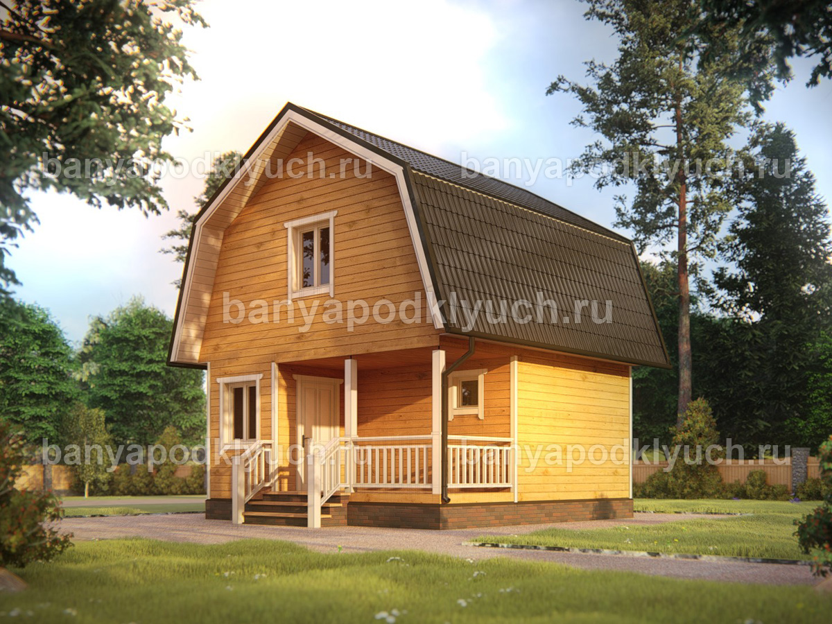 Баня из бруса 6x6 м Баня из бруса 6x6 м
