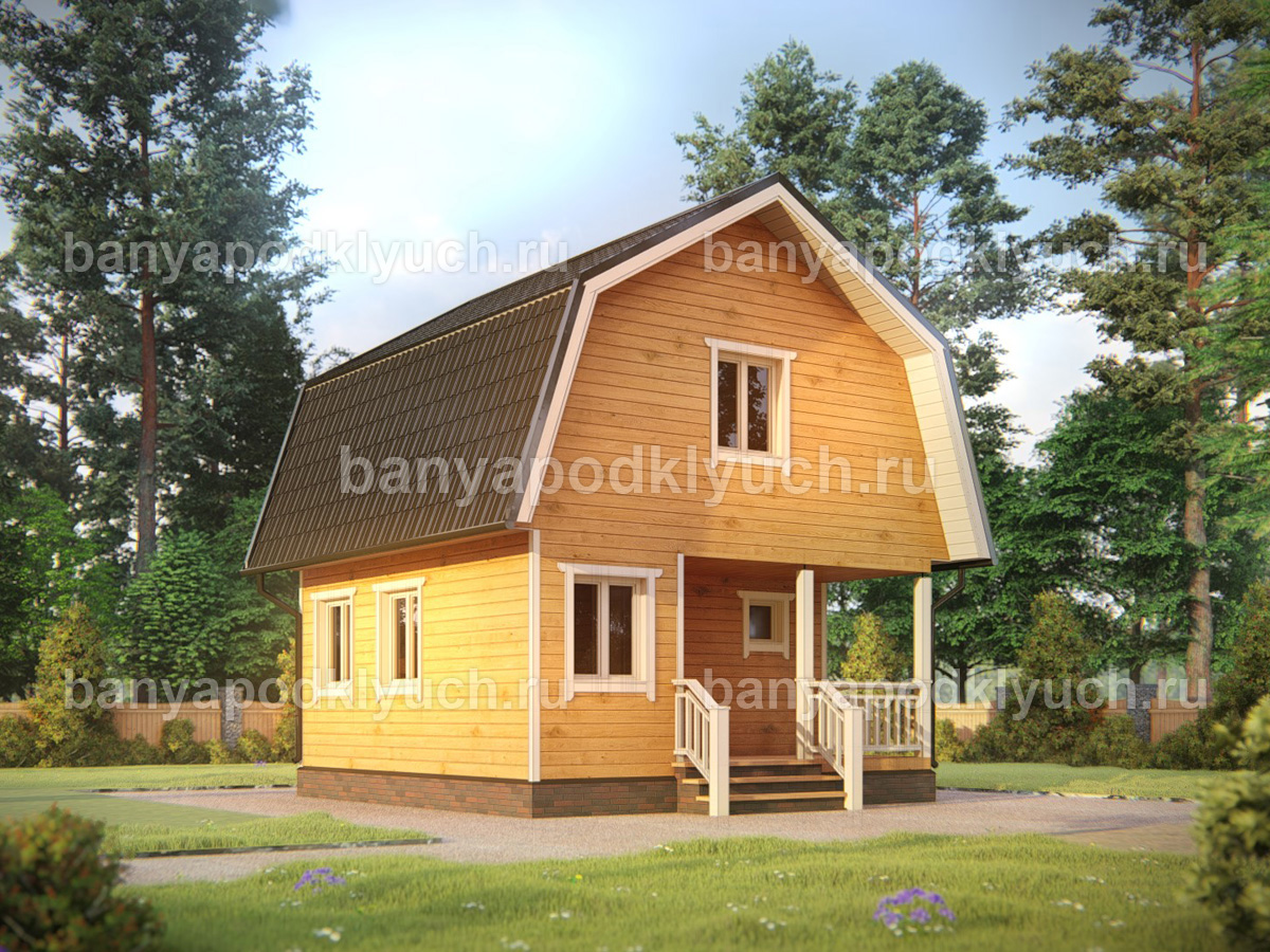 Баня из бруса 6x6 м Баня из бруса 6x6 м