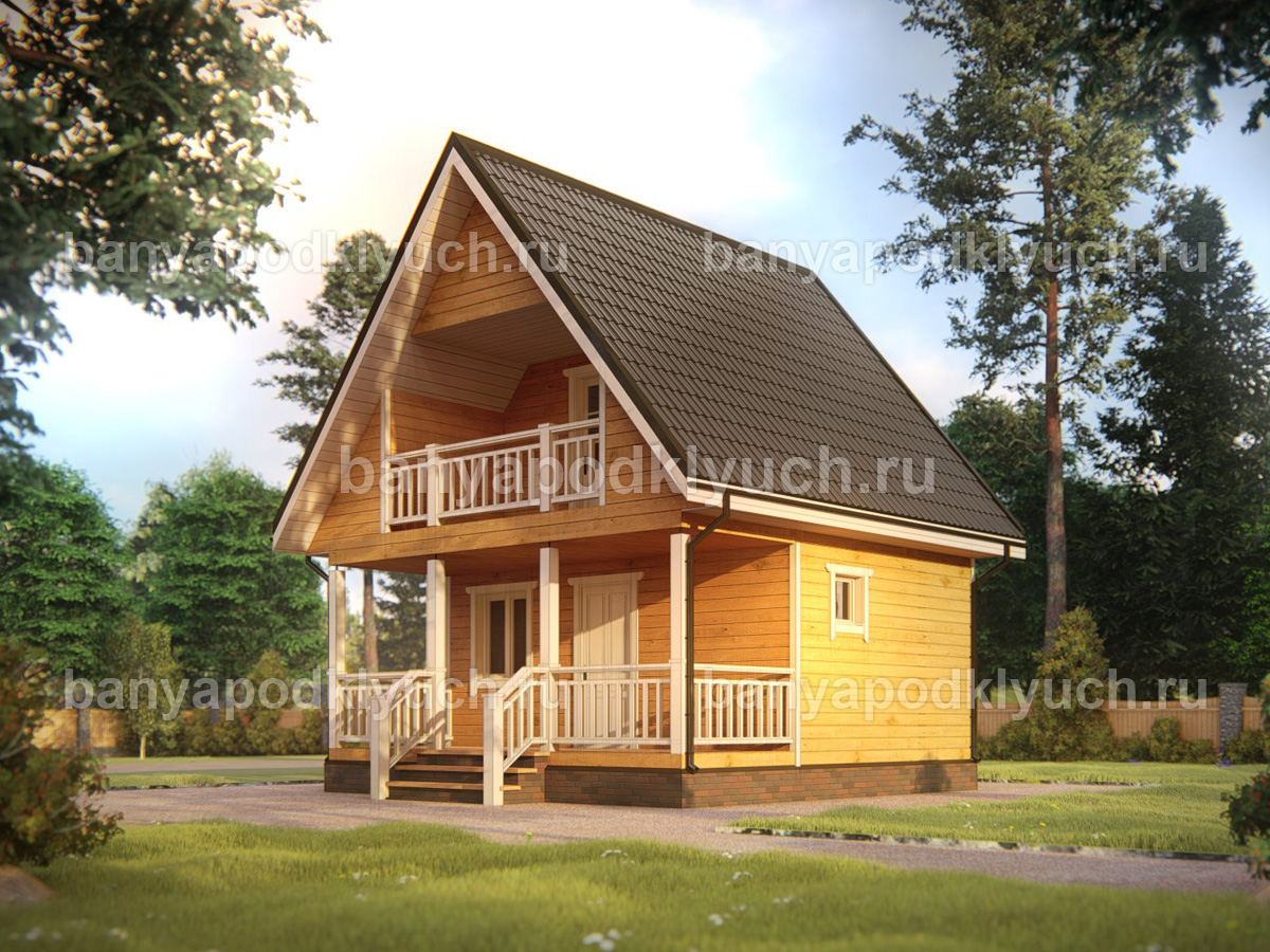 Баня из бруса 6x6 м Баня из бруса 6x6 м