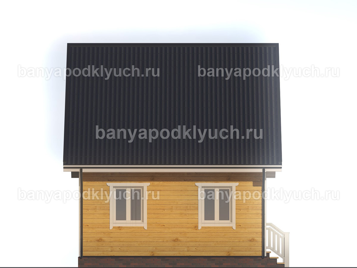 Баня из бруса 8x6 м Баня из бруса 8x6 м