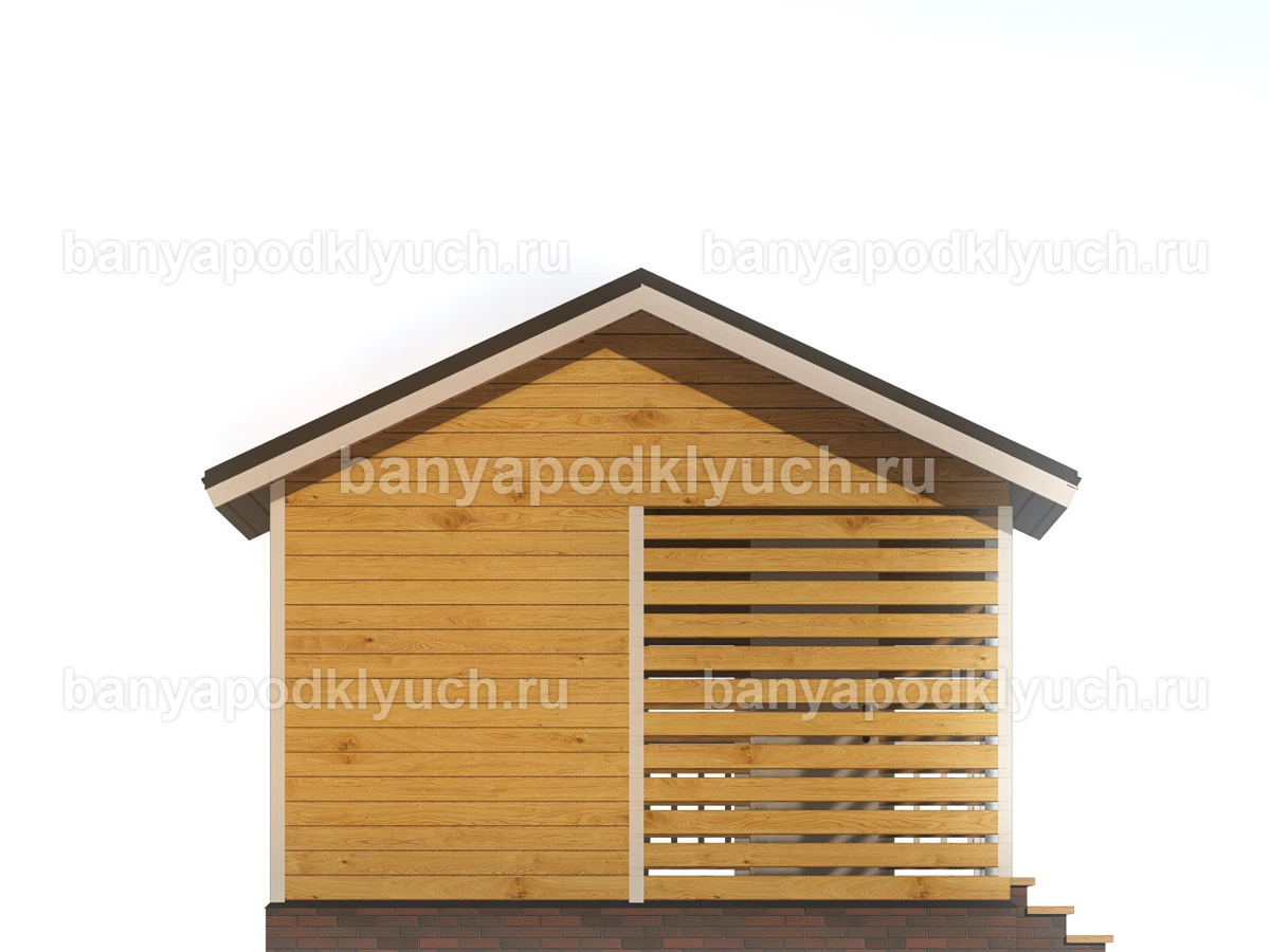 Баня из бруса 6x4,5 м Баня из бруса 6x4,5 м