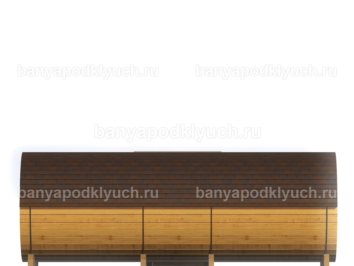 Баня-бочка 5.8x2.3 м Баня-бочка 5.8x2.3 м