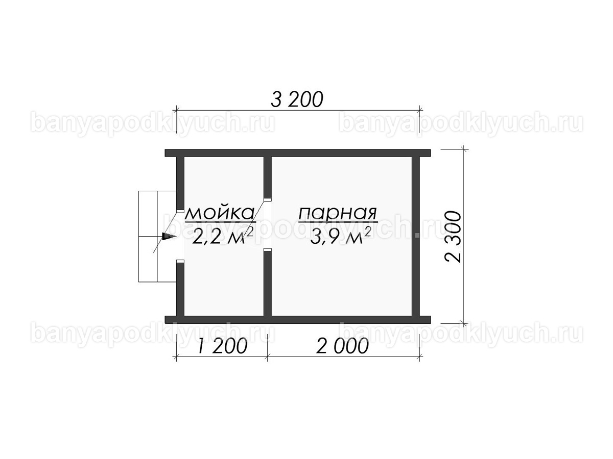Баня-бочка 3.2x2.3 м Баня-бочка 3.2x2.3 м
