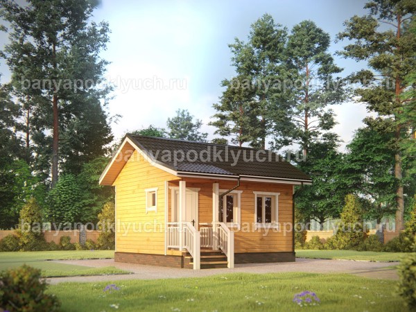 Баня из бруса 6 на 4 м