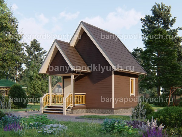 Каркасная баня 5 на 4 м